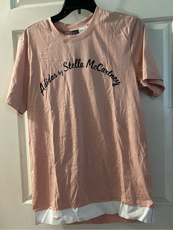 Adidas by Stella McCartney Tops - Adidas by Stella McCartney Light Pink Tee with Black Script